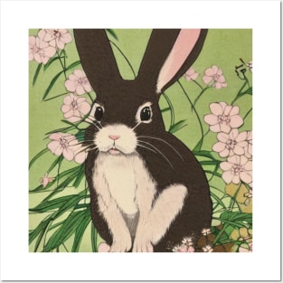 The Playful Pixie Polish Rabbit Bunny in the House Posters and Art